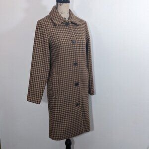 NEW Abercrombie & Fitch Wool blend Dad Coat Brown XSP Petite